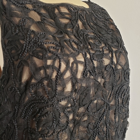 Max studio black lace & sequin dress size Small - Picture 2 of 7
